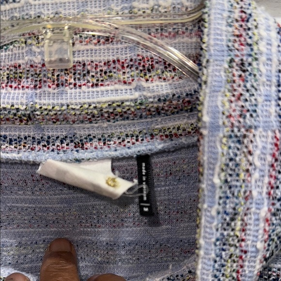 Akemi & Kin colorful Striped Sleeveless Turtleneck Sweater dress M - Picture 3 of 5